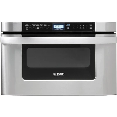 Sharp - 24" 1.2 Cu. Ft. Built-in Microwave Drawer