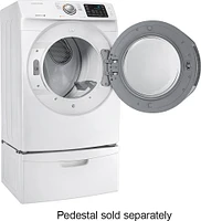 Samsung - 7.5 Cu. Ft. Stackable Electric Dryer with Sensor Dry