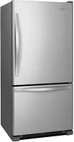 Whirlpool - 21.9 Cu. Ft. Bottom-Freezer Refrigerator - Stainless Steel