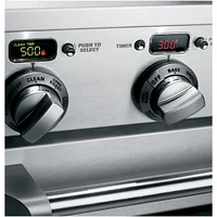 Monogram - 5.7 Cu. Ft. Freestanding Dual Fuel Convection Range with Self-Clean and 4 Burners