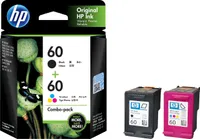 HP - 60 2-Pack Standard Capacity Ink Cartridges - Black & Tri-Color