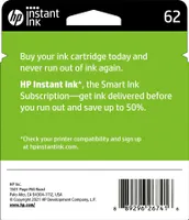 HP - 62 2-Pack Standard Capacity Ink Cartridges - Black & Tri-Color