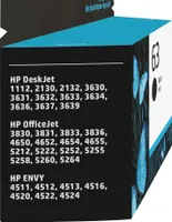 HP - 63 Standard Capacity Ink Cartridge