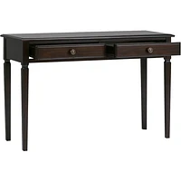 Simpli Home - Connaught Rectangular Solid Pine 2-Drawer Table - Dark Chestnut Brown