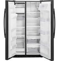 GE - 21.9 Cu. Ft. Counter-Depth Refrigerator - High Gloss Black