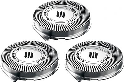 Philips Norelco - Shaving Heads for Shaver Series 3000, 2000, 1000 and Click & Style, SH30/52 - Silver