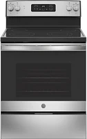 GE - 5.3 Cu. Ft. Freestanding Electric Range with Self-cleaning