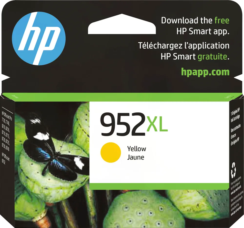 HP - 952XL High-Yield Ink Cartridge - Yellow