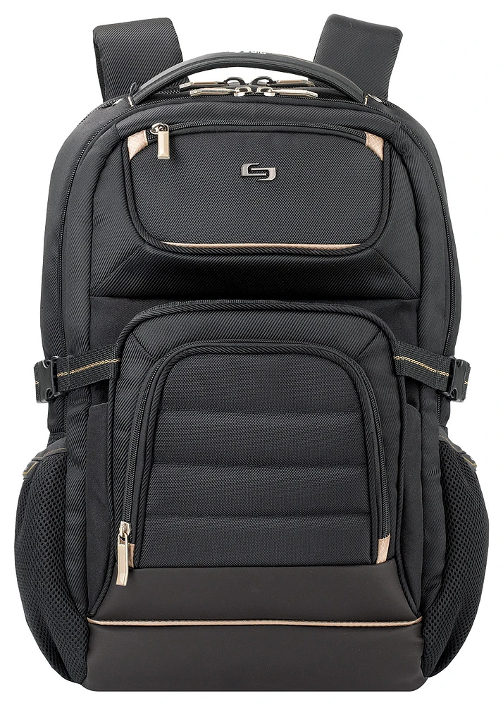 Solo New York - Pro Laptop Backpack for 17.3" Laptop - Black/Gold