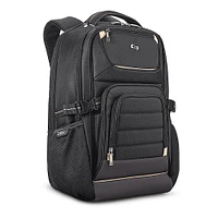 Solo New York - Pro Laptop Backpack for 17.3" Laptop - Black/Gold