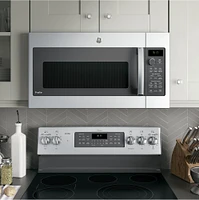 GE Profile - 1.7 Cu. Ft. Convection Over-the-Range Microwave with Sensor Cooking - Stainless Steel