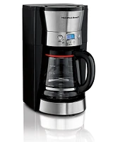 Hamilton Beach - 12-Cup Coffeemaker - Black/silver