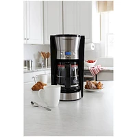 Hamilton Beach - 12-Cup Coffeemaker - Black/silver