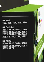 HP - 65 2-pack Standard Capacity Ink Cartridges - Black & Tri-Color