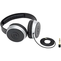 Samson - SR Wired Over-the-Ear Headphones - Silver, Black