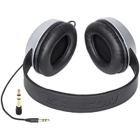 Samson - SR Wired Over-the-Ear Headphones - Silver, Black