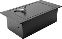 Barska - Floor Safe With Key Lock 0.22 Cubic Ft AX12656 - Black