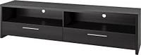 CorLiving - Fernbrook TV Stand, for TVs up to 95" - Black Faux Wood Grain