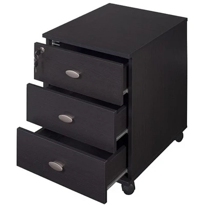 CorLiving - Folio Pedestal - Espresso black