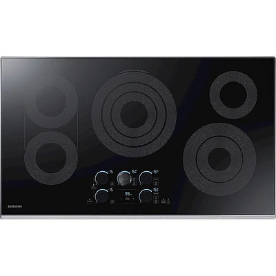 Samsung - 36" Electric Cooktop with WiFi and Rapid Boil