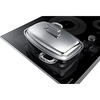 Samsung - 30" Induction Cooktop with WiFi and Virtual Flame - Stainless Steel