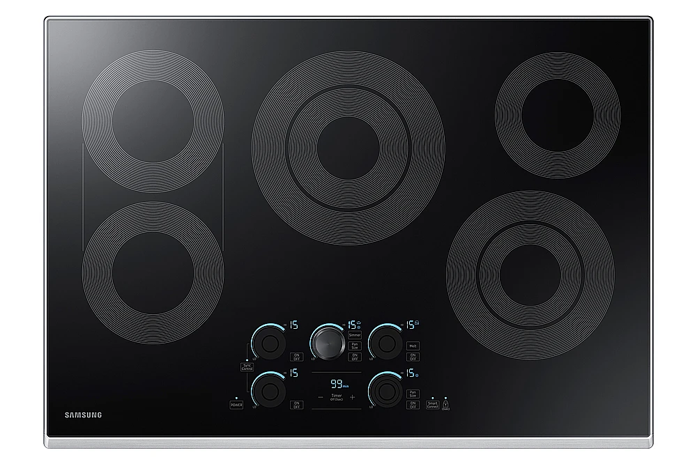 Samsung - 30" Electric Cooktop with WiFi and Rapid Boil