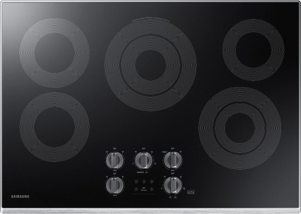 Samsung - 30" Electric Cooktop with WiFi - Stainless Steel