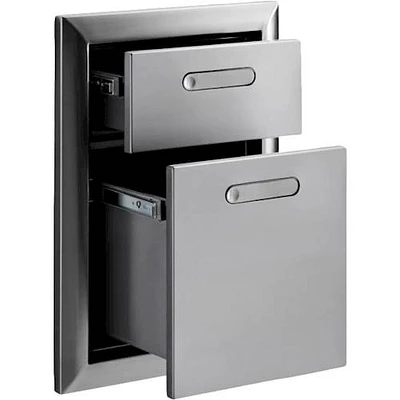 Lynx - Ventana Double Drawers - Stainless steel