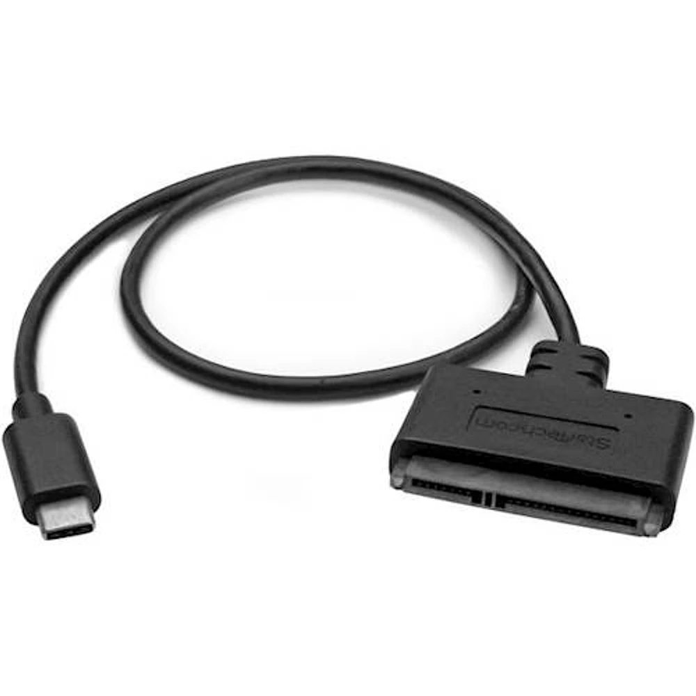 StarTech.com - 0.15' Adapter Cable for 2.5” SATA Drives (USB-C to SATA) - Black