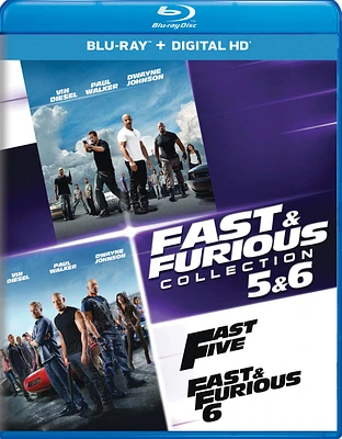 Fast and Furious Collection: 5 and 6 [Includes Digital Copy] [Blu-ray] [2 Discs]