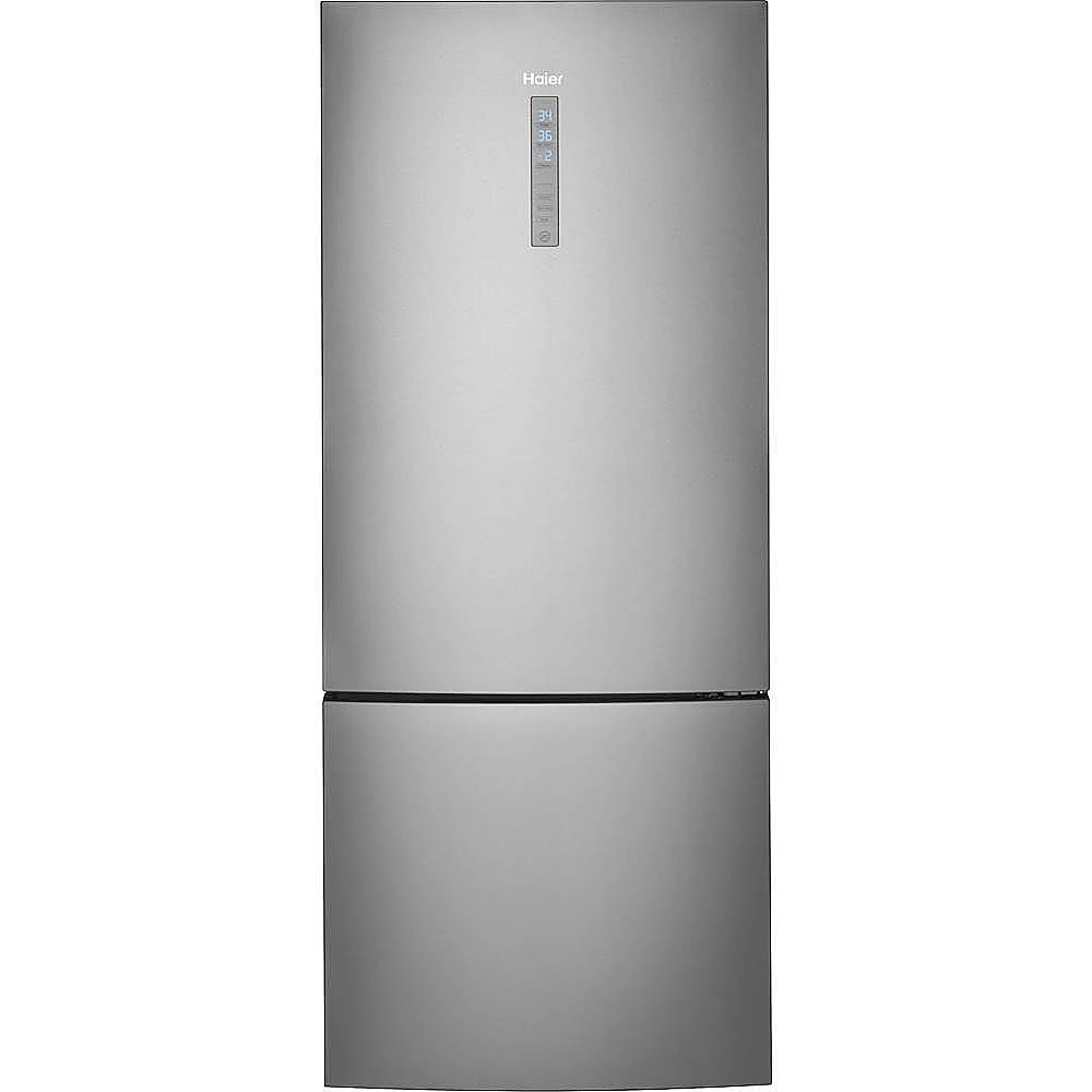 Haier - 15 Cu. Ft. Bottom-Freezer Refrigerator - Stainless Steel