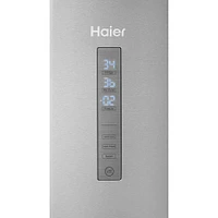 Haier - 15 Cu. Ft. Bottom-Freezer Refrigerator - Stainless Steel