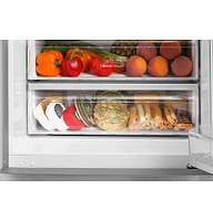 Haier - 15 Cu. Ft. Bottom-Freezer Refrigerator - Stainless Steel