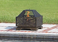 Fire Sense - Catalano Square Fire Pit - Antique bronze