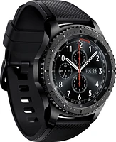 Samsung - Geek Squad Certified Refurbished Gear S3 Frontier Smartwatch 46mm Stainless Steel - Black