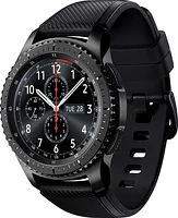 Samsung - Geek Squad Certified Refurbished Gear S3 Frontier Smartwatch 46mm Stainless Steel - Black