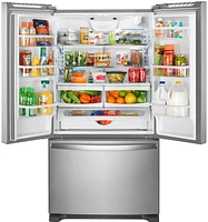 Whirlpool - 25.2 Cu. Ft. French Door Refrigerator with Internal Water Dispenser