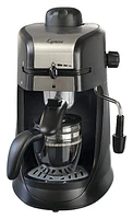 Capresso - Steam PRO 4-Cup Coffee Maker and Espresso Machine with  Milk Frother - Black/Stainless Steel