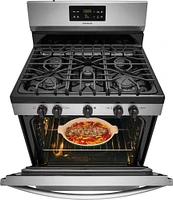 Frigidaire - Self-Cleaning Freestanding Gas Range - Stainless Steel