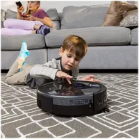 bObsweep - Bob PetHair Plus Robot Vacuum and Mop - Charcoal