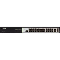 Luxul - 26-Port 10/100/1000 Gigabit Switch - Black