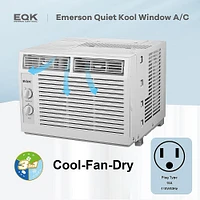 Emerson Quiet Kool - 150 Sq. Ft. Window Air Conditioner - White