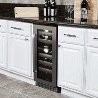 Whynter - Elite 17-Bottle Wine Refrigerator - Stainless Steel