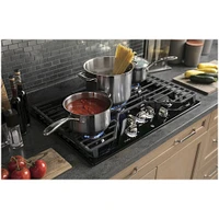 GE - Profile Series 30" Built-In Gas Cooktop - Black