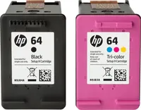 HP - 64 2-Pack Standard Capacity Ink Cartridges - Black & Tri-Color