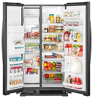 Whirlpool - 24.6 Cu. Ft. Side-by-Side Refrigerator with Water and Ice Dispenser