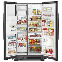 Whirlpool - 24.6 Cu. Ft. Side-by-Side Refrigerator with Water and Ice Dispenser