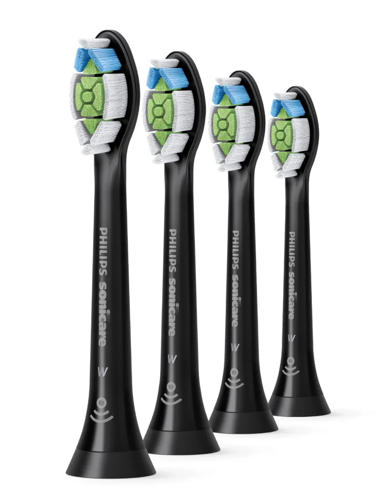 Philips Sonicare - DiamondClean Replacement Toothbrush Heads (4-pack) - Black