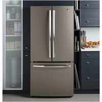 GE - Cu. Ft. French Door Counter-Depth Refrigerator