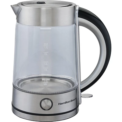 Hamilton Beach - 1.7L Electric Kettle - Stainless Steel